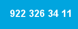 922 326 34 11 922 326 34 11